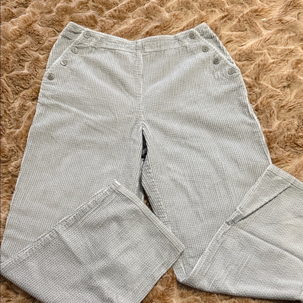 J Jill Corduroy Pants with side Button Detail - 12
